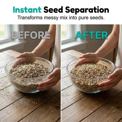 Purpose-Built Rechargeable Bird Seed Shell Separator for Everyday Use