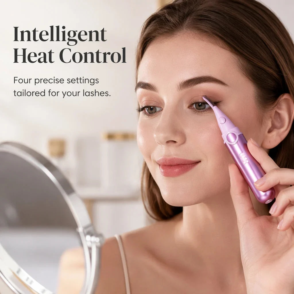 Rechargeable Heated Curler for Lasting Lash Shape
