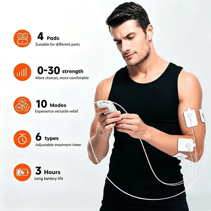 Purpose-Built Rechargeable Muscle Stimulator Massager, 10 Modes 30