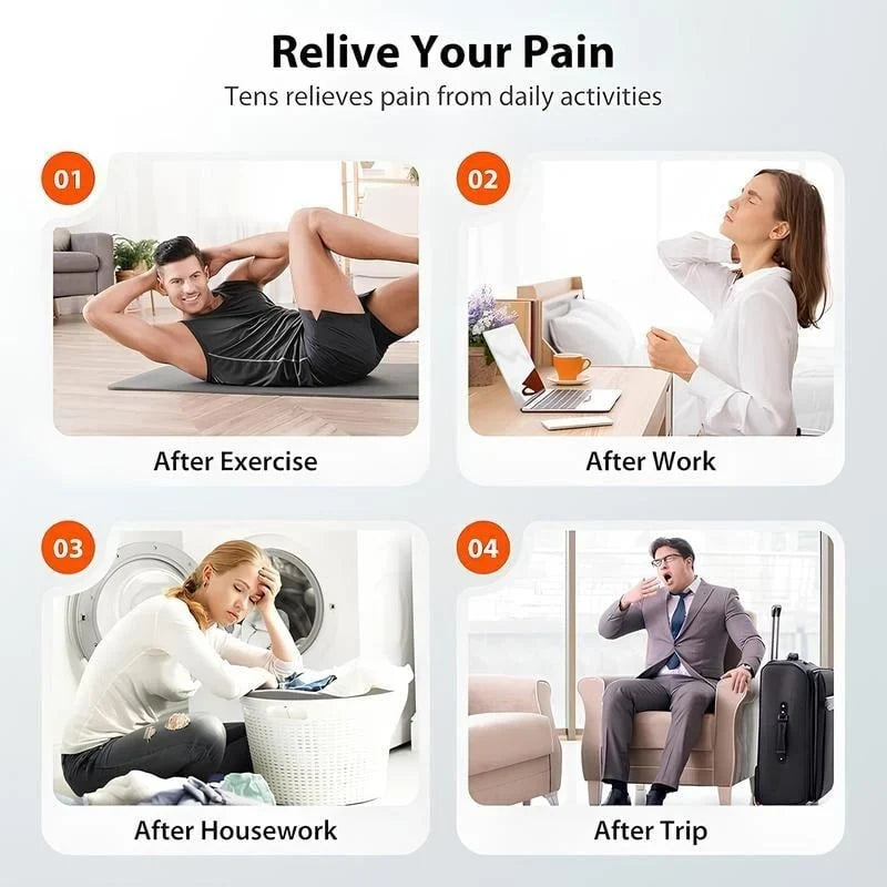 Purpose-Built Rechargeable Muscle Stimulator Massager, 10 Modes 30
