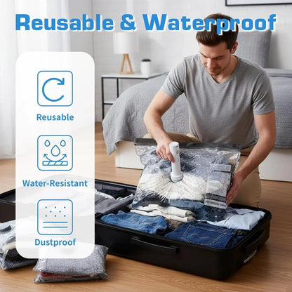 Rechargeable Travel Vacuum Storage Set