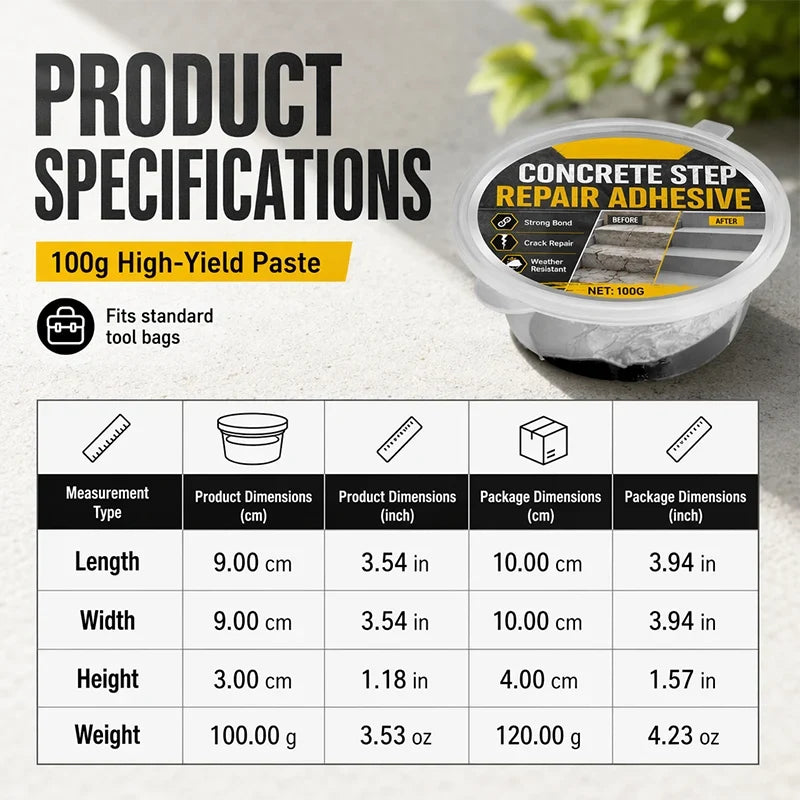 Strong Adhesive Repair Compound for Cement Floor Damage