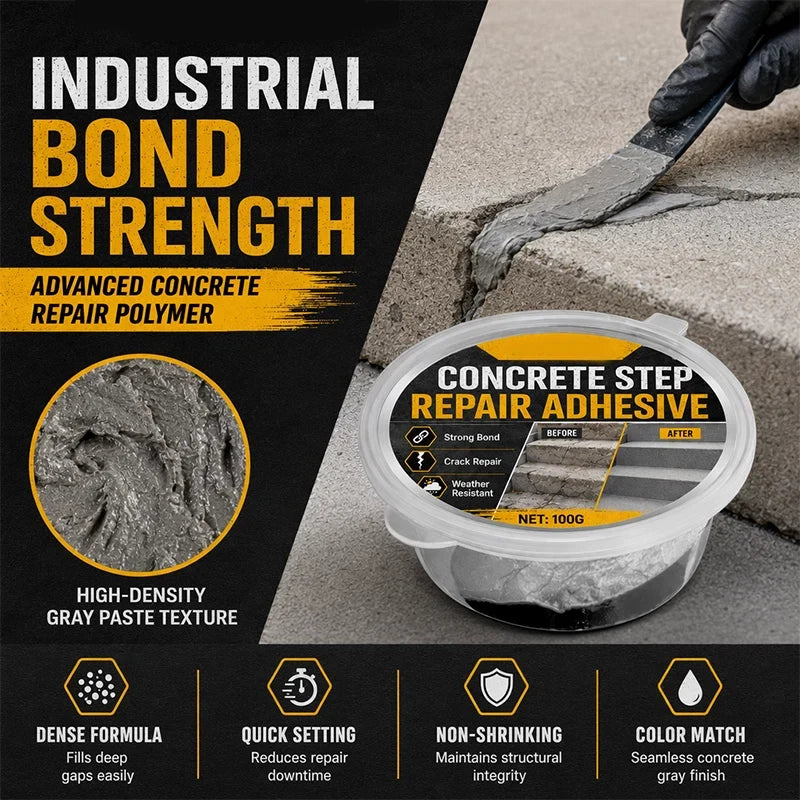Strong Adhesive Repair Compound for Cement Floor Damage
