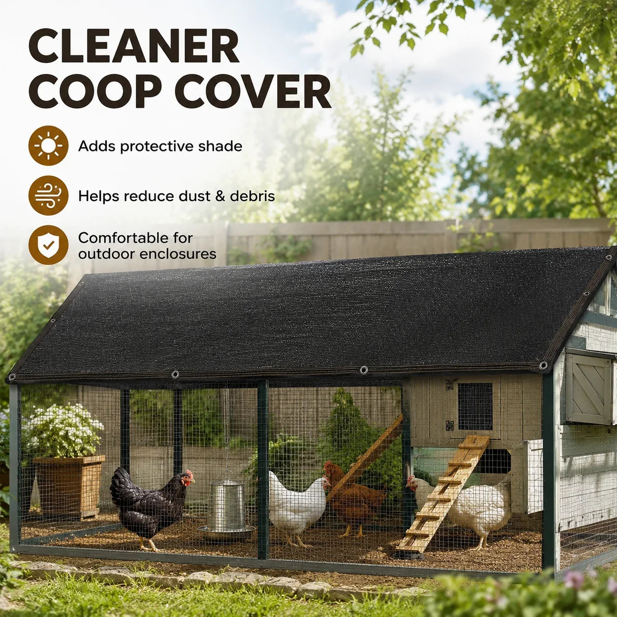 Purpose-Built Sunshade Net Blocks UV Rays & Keeps Outdoor Spaces