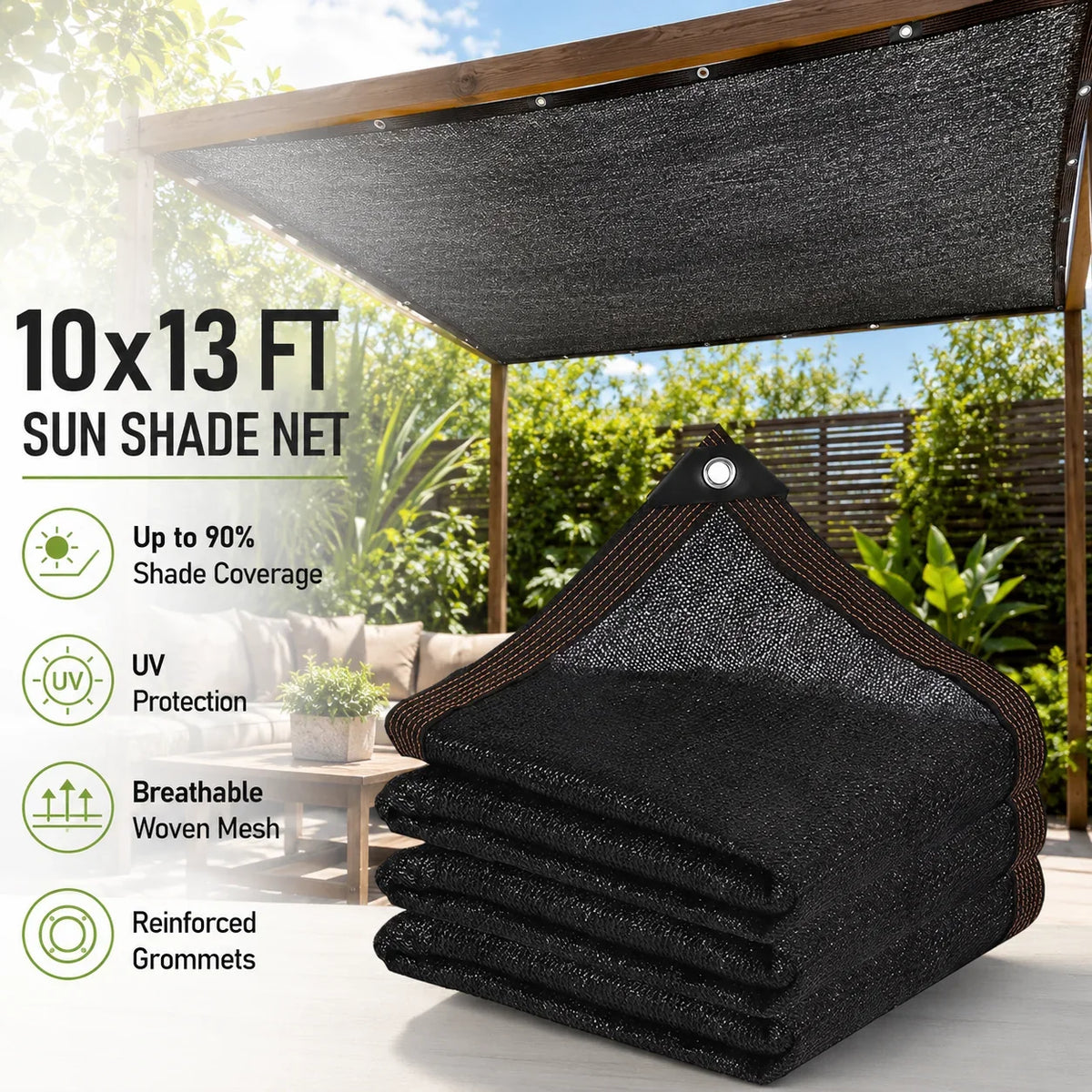 Purpose-Built Sunshade Net Blocks UV Rays & Keeps Outdoor Spaces