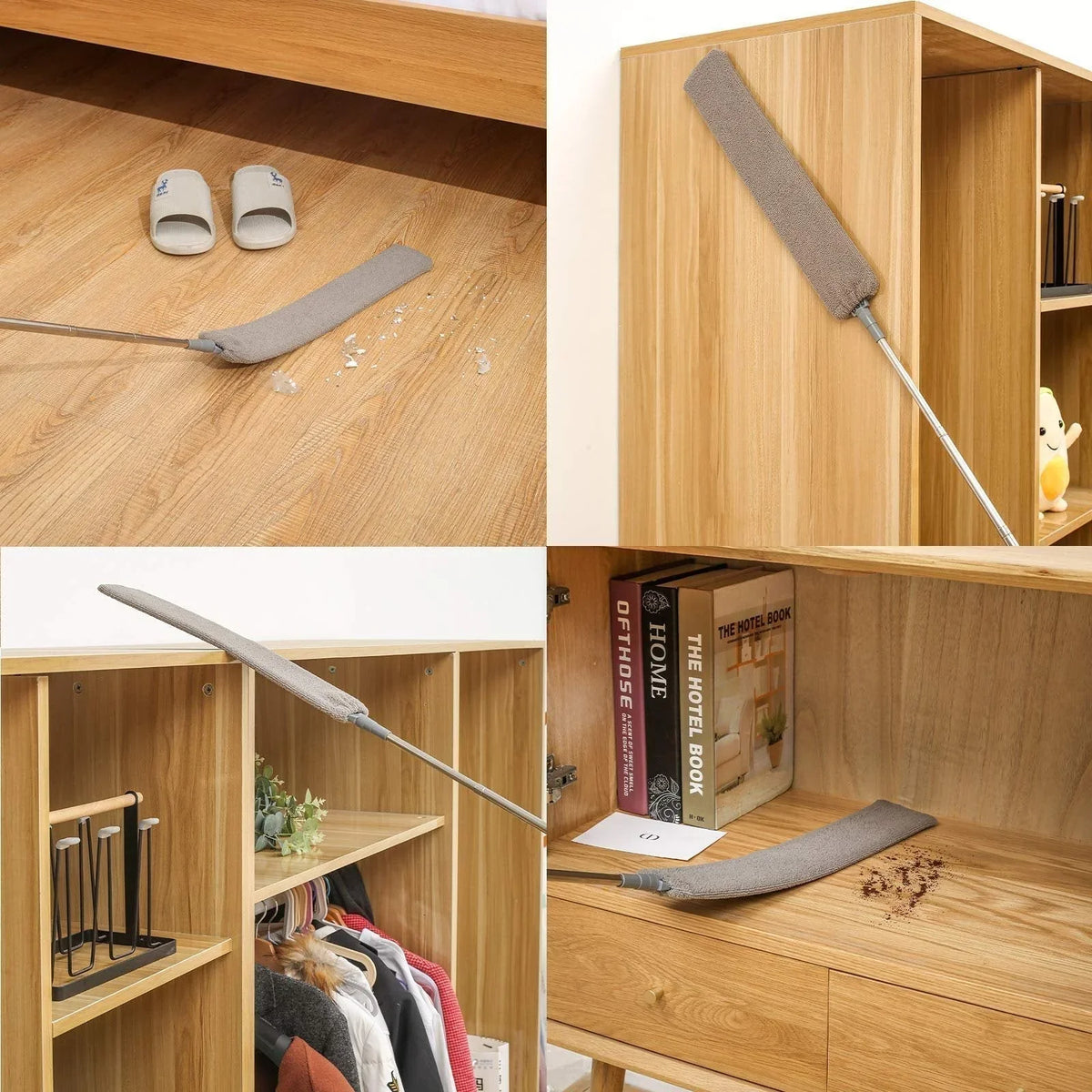 Easy-Care Retractable Gap Dust Cleaner for Routine Upkeep