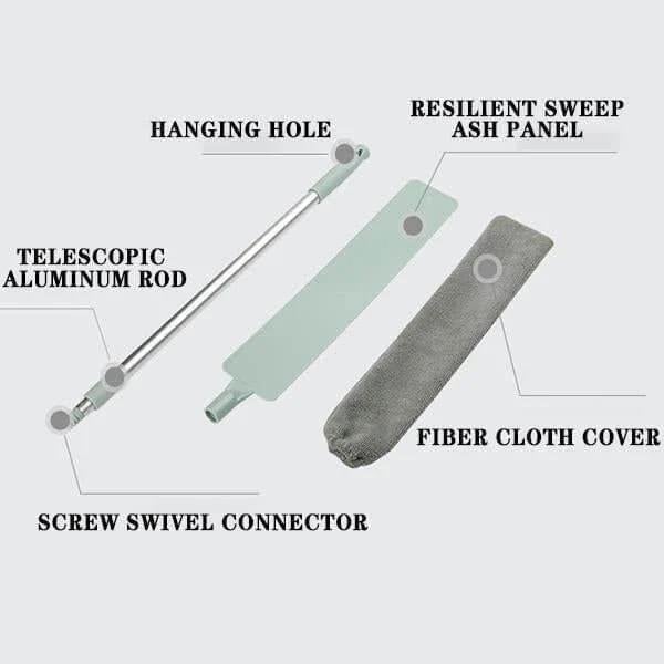 Easy-Care Retractable Gap Dust Cleaner for Routine Upkeep