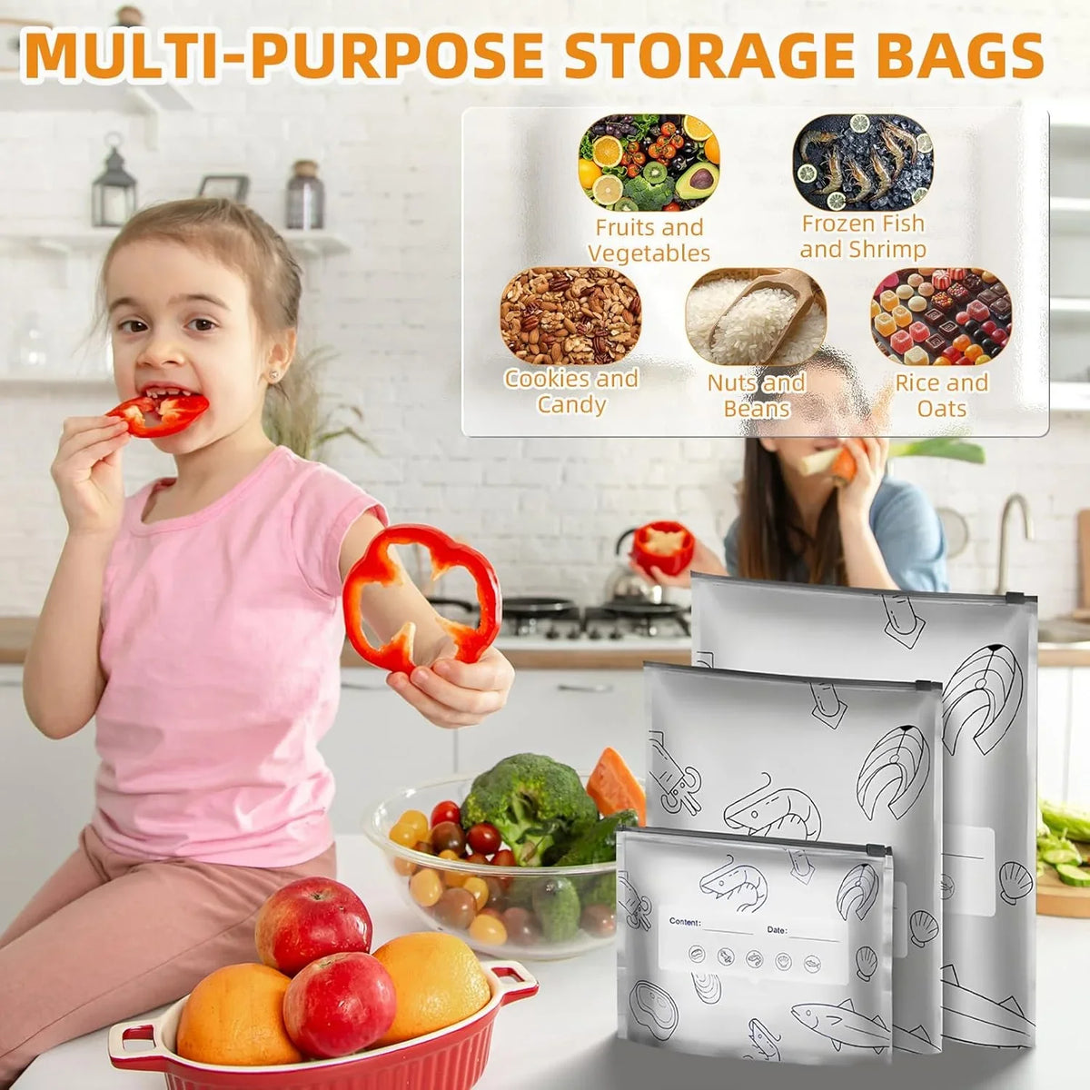 Space-Saving Reusable Aluminum Foil Sealable Storage