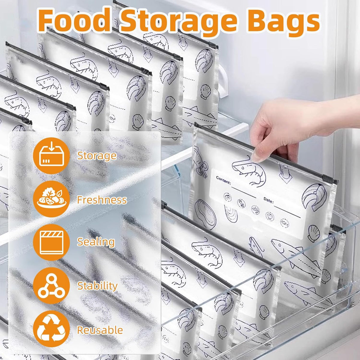 Space-Saving Reusable Aluminum Foil Sealable Storage