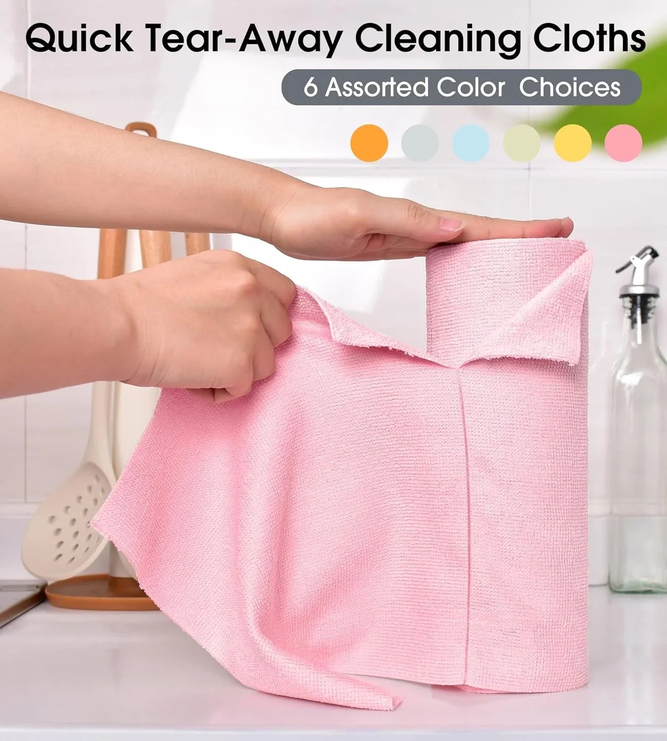 Vehicle-Ready Reusable Car Cleaning Cloth, 20pcs/roll for Garage Use