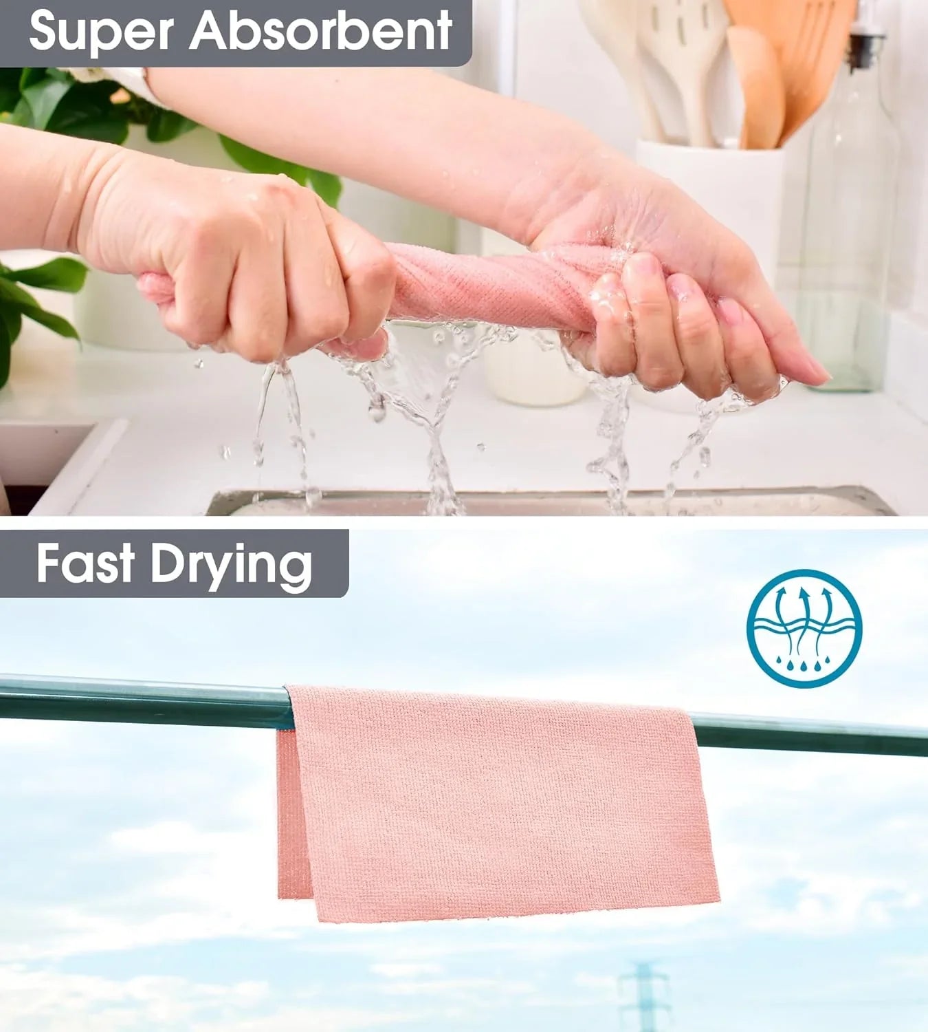 Vehicle-Ready Reusable Car Cleaning Cloth, 20pcs/roll for Garage Use