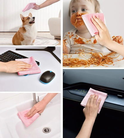 Vehicle-Ready Reusable Car Cleaning Cloth, 20pcs/roll for Garage Use