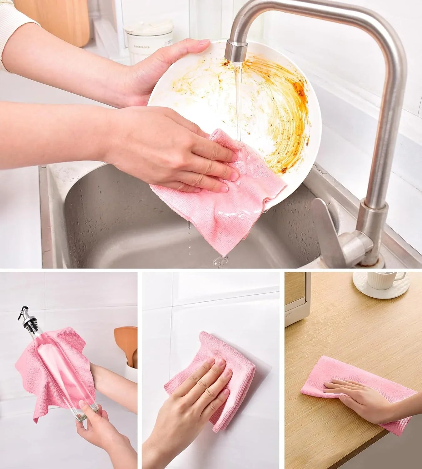 Vehicle-Ready Reusable Car Cleaning Cloth, 20pcs/roll for Garage Use