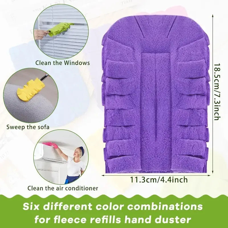 Reusable Chenille Microfiber Duster for Dust, Hair, and Spills