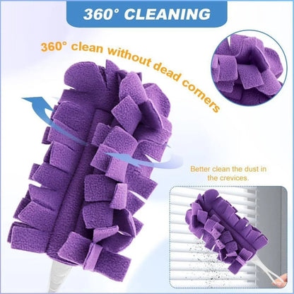 Reusable Chenille Microfiber Duster for Dust, Hair, and Spills