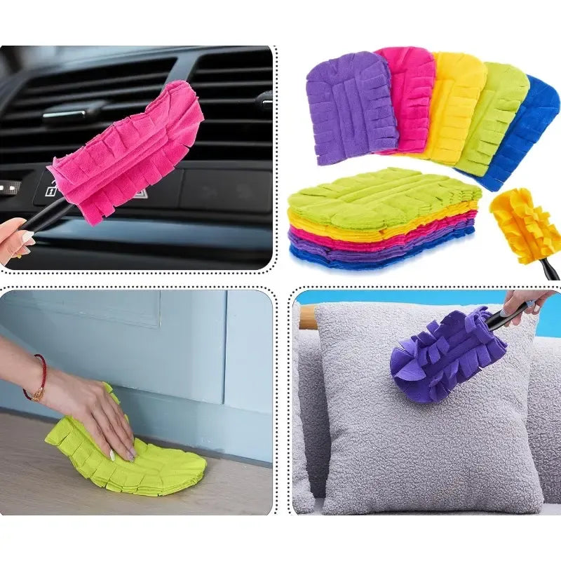 Reusable Chenille Microfiber Duster for Dust, Hair, and Spills