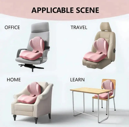 Ergonomic Memory Foam Seat Cushion for Office Chairs, Car and Home