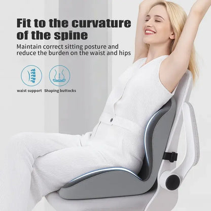 Ergonomic Memory Foam Seat Cushion for Office Chairs, Car and Home