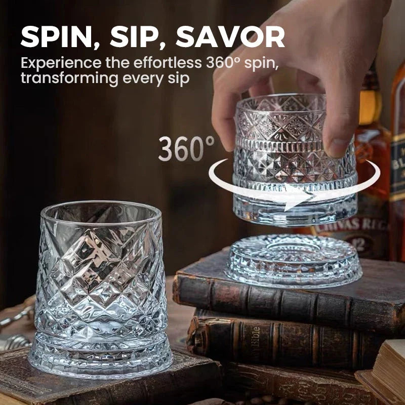 Rotating Whiskey Aroma Glass