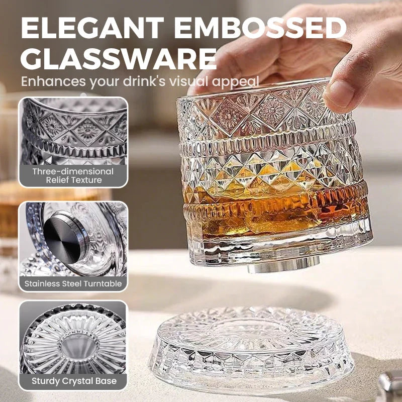 Rotating Whiskey Aroma Glass