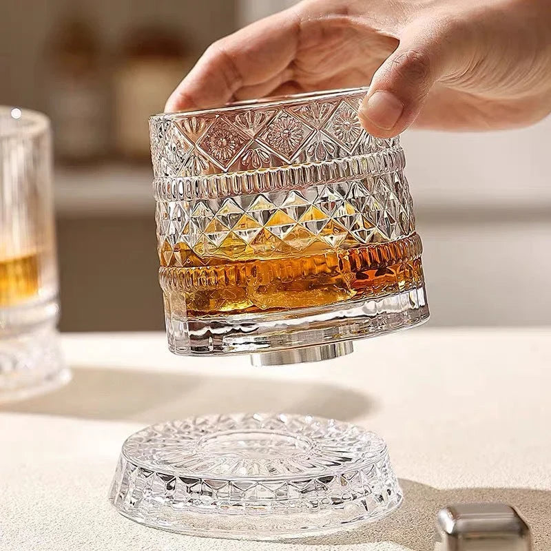 Rotating Whiskey Aroma Glass