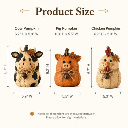 Purpose-Built Rustic Farm Pumpkin Friends Decor Set for Everyday Use