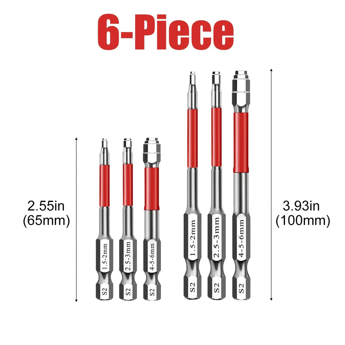 Magnetic S2 Steel Hex Bit Set for Power Tools