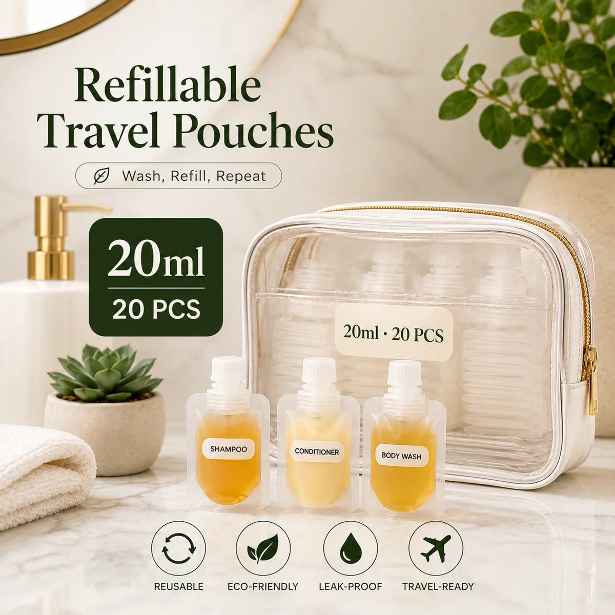 Space-Saving Travel -Leak Proof Toiletry Sample