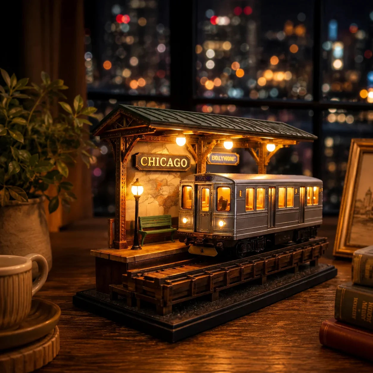 Vehicle-Ready San Francisco Cable Car Lamp for Garage Use