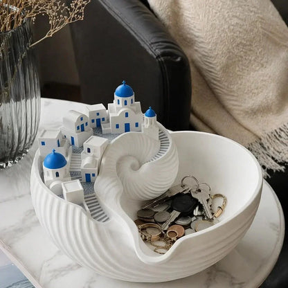 Pet-Friendly Santorini Catchall Bowl for Daily Pet Care