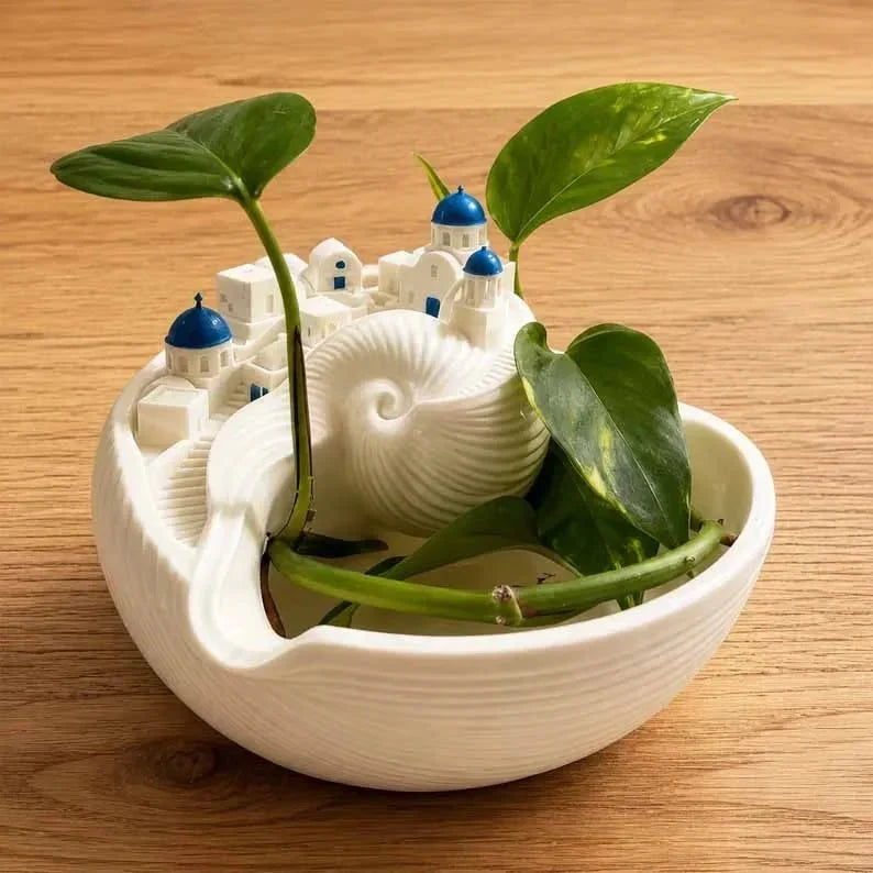 Pet-Friendly Santorini Catchall Bowl for Daily Pet Care