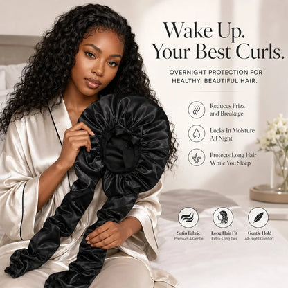 Purpose-Built Silk Bonnet for Long Curly Hair for Everyday Use