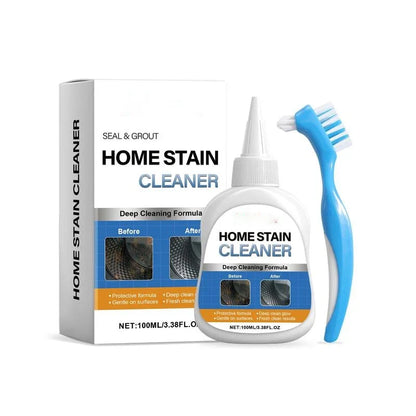 Mildew Stain Remover Gel with Scrub Brush for Seals and Grout