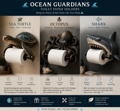 Space-Saving Ocean Guardians Toilet – Holder Series for Tidy Storage