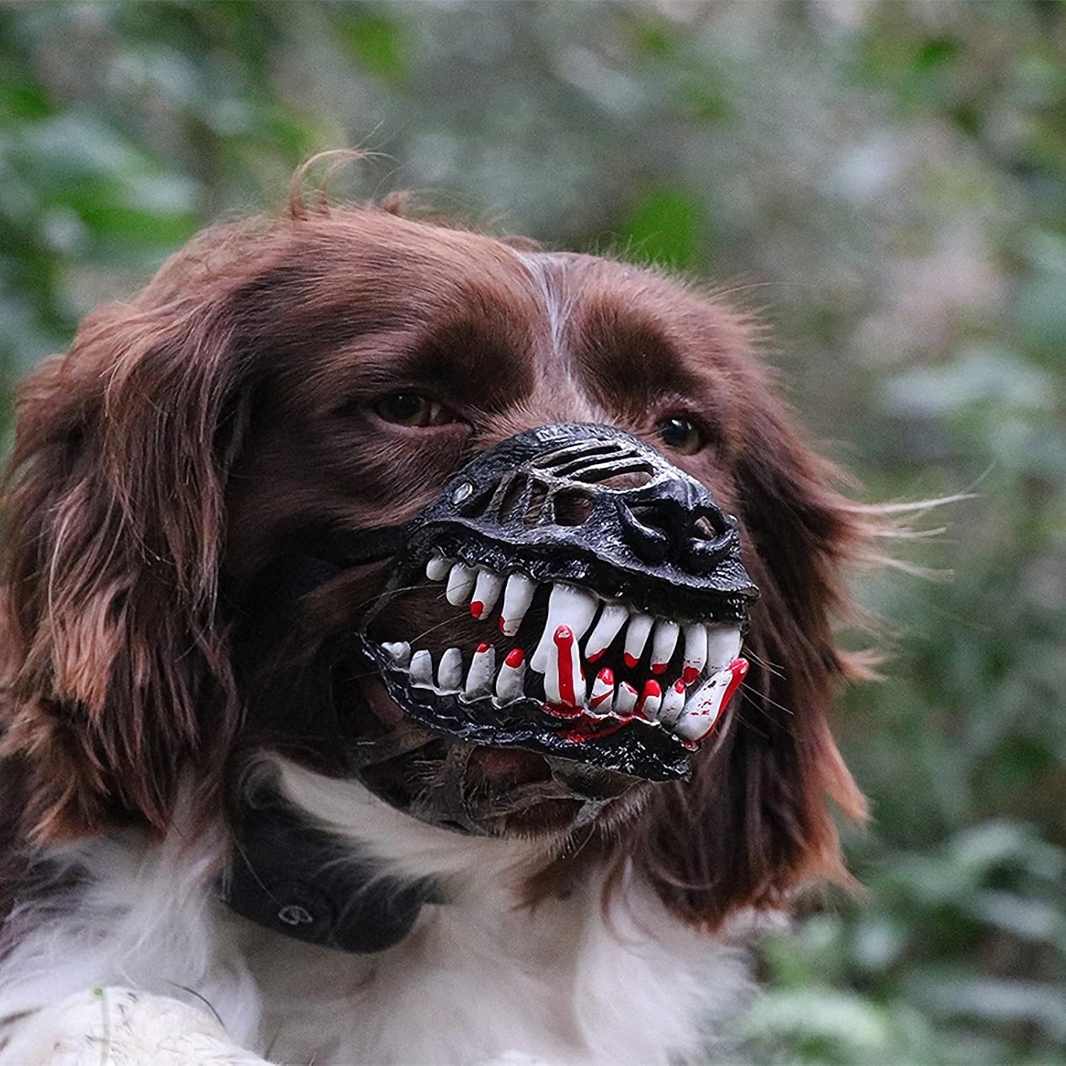 Vehicle-Ready Scary Dog Muzzle Accessory - Lightweight Latex Animal
