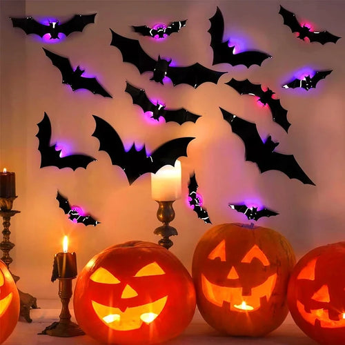 Decorative 3D Lighted Bats for Focused Lighting