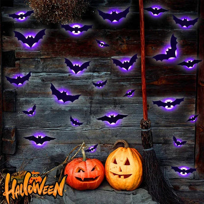Decorative 3D Lighted Bats for Focused Lighting