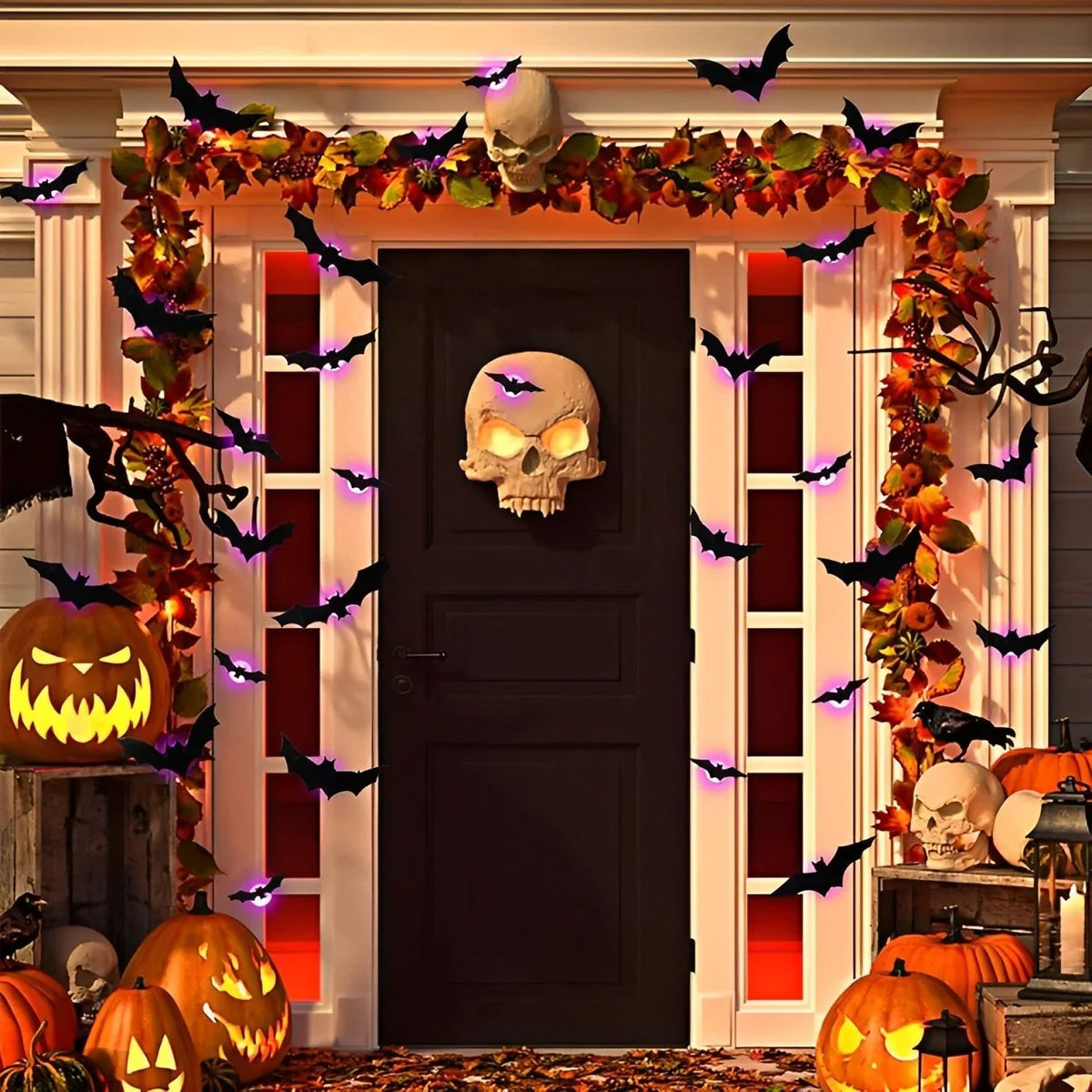 Decorative 3D Lighted Bats for Focused Lighting