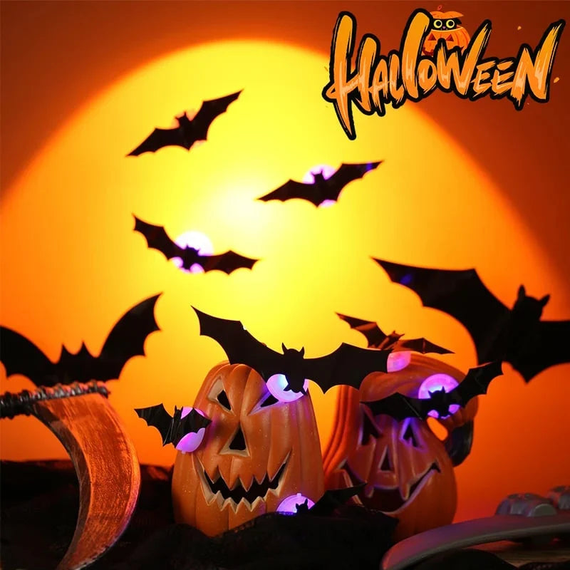 Decorative 3D Lighted Bats for Focused Lighting