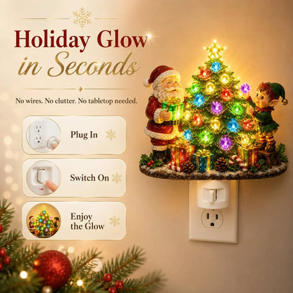 Decorative Jeweled Tree Plug-In Night Light for Focused Lighting
