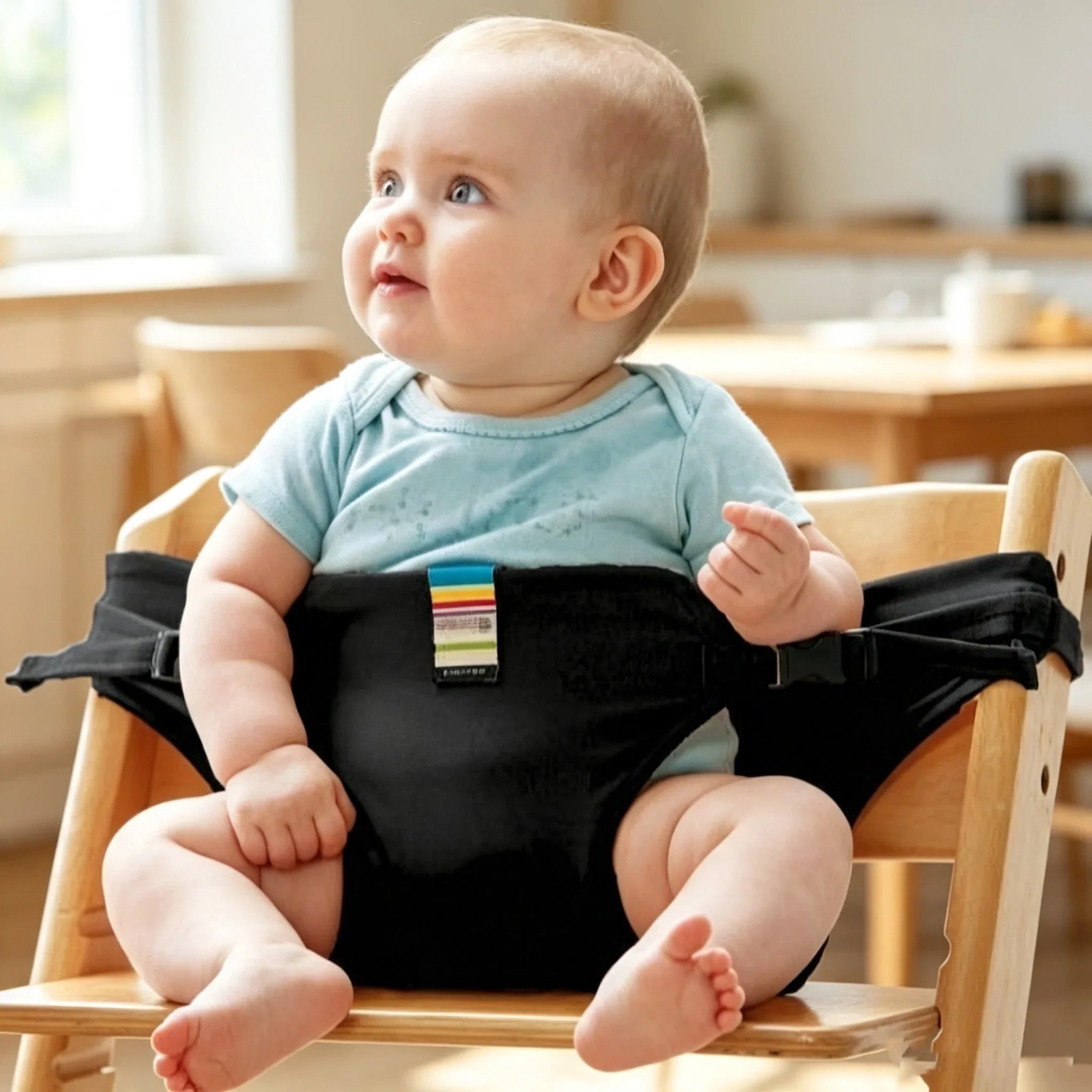 Purpose-Built Harness Seat for High Chair Feeding Safety