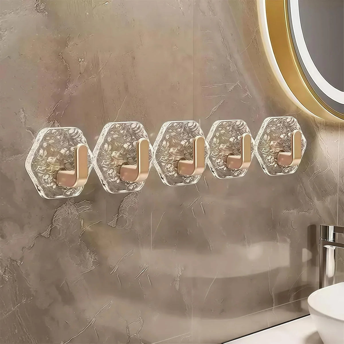 Space-Saving Self-Adhesive Waterproof Wall Hooks – No Drill Heavy