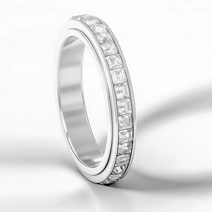 Distinctive September Laurel Anxiety Rings for Women and men Titanium