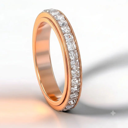Distinctive September Laurel Anxiety Rings for Women and men Titanium