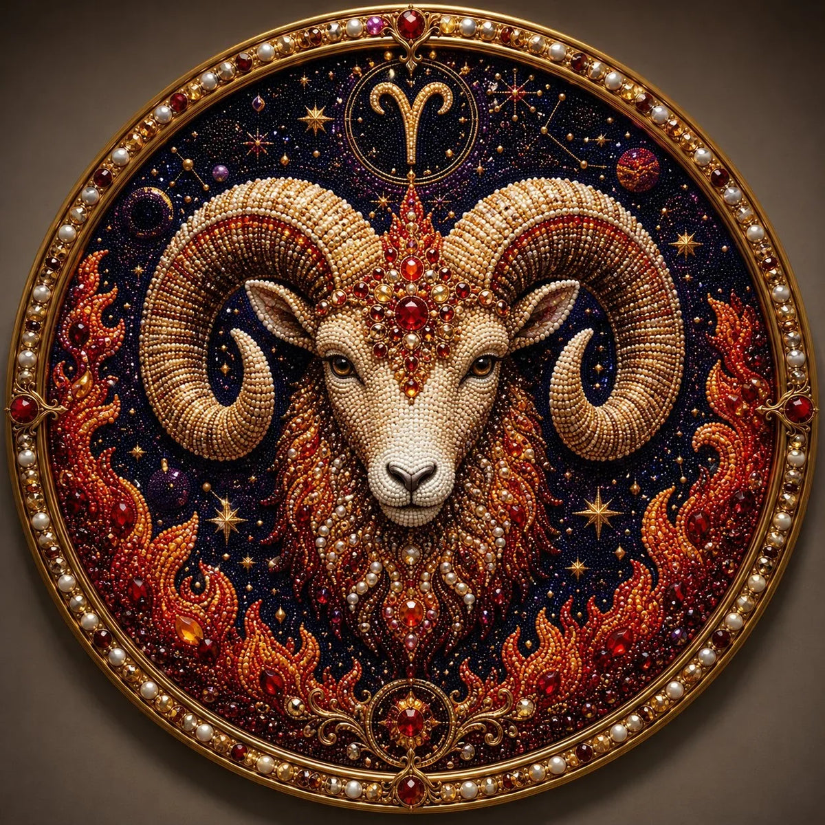 12 Zodiac Signs Pearl Art Craft Kit for Creative DIY Projects