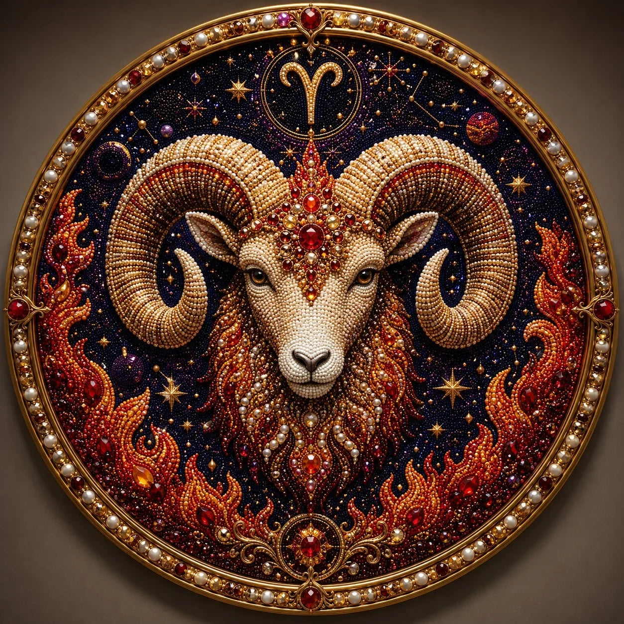 12 Zodiac Signs Pearl Art Craft Kit for Creative DIY Projects