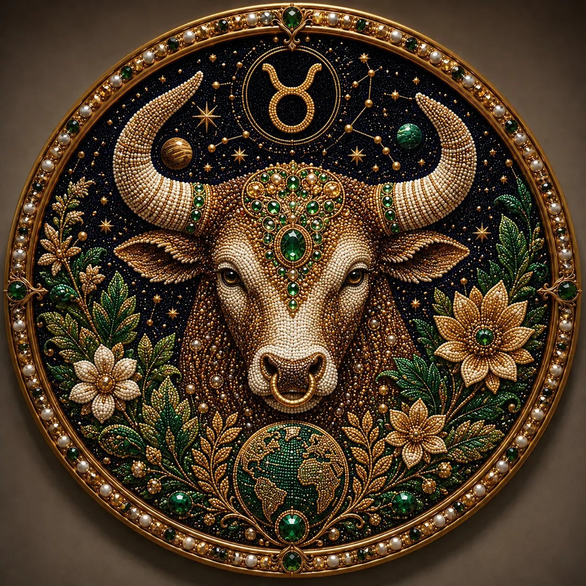 12 Zodiac Signs Pearl Art Craft Kit for Creative DIY Projects