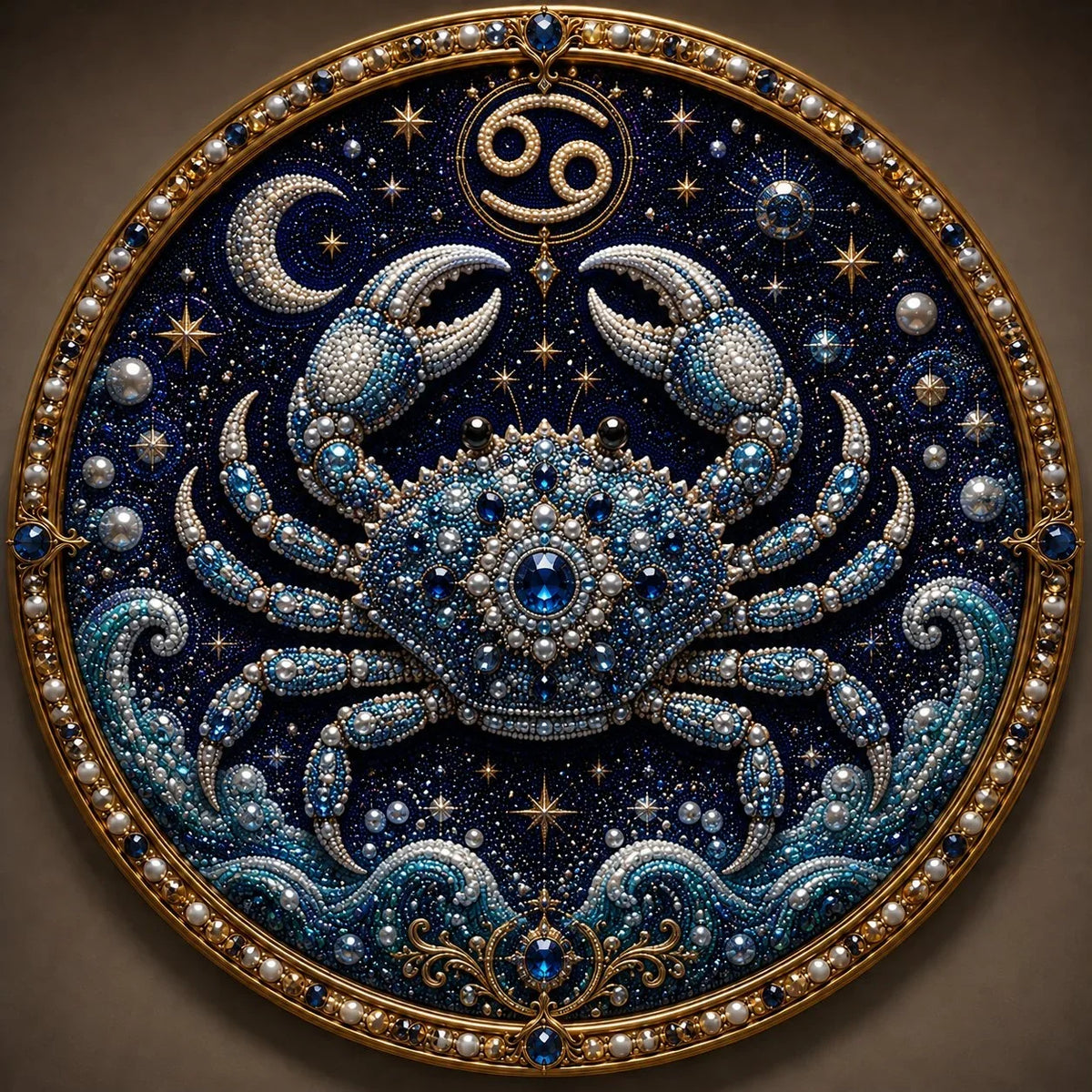 12 Zodiac Signs Pearl Art Craft Kit for Creative DIY Projects