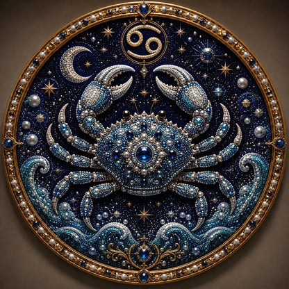 12 Zodiac Signs Pearl Art Craft Kit for Creative DIY Projects