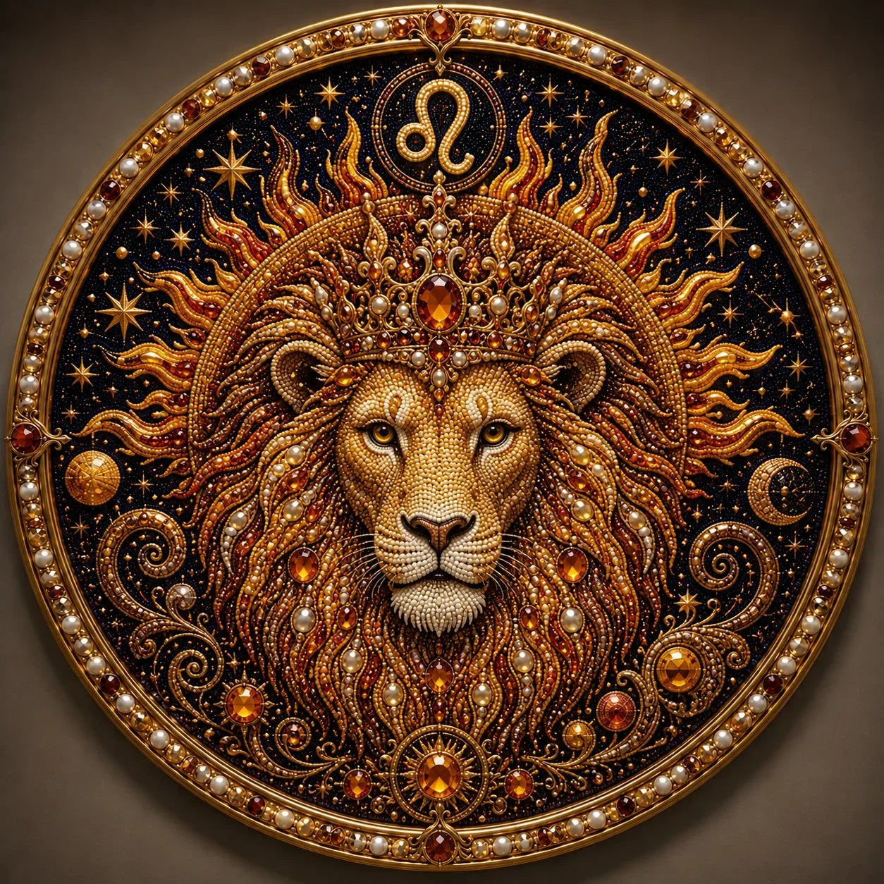 12 Zodiac Signs Pearl Art Craft Kit for Creative DIY Projects